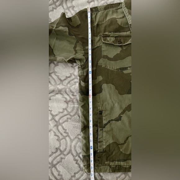 Route 66 Camo Utility Jacket Men’s L Zip & Button Closure Army Green - Picture 7 of 8